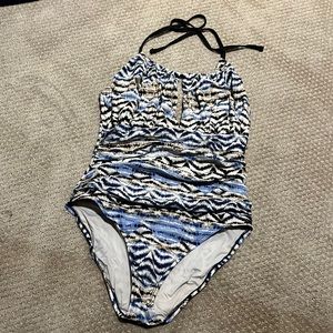 La Blanca flirty multi-color one piece bathing suit